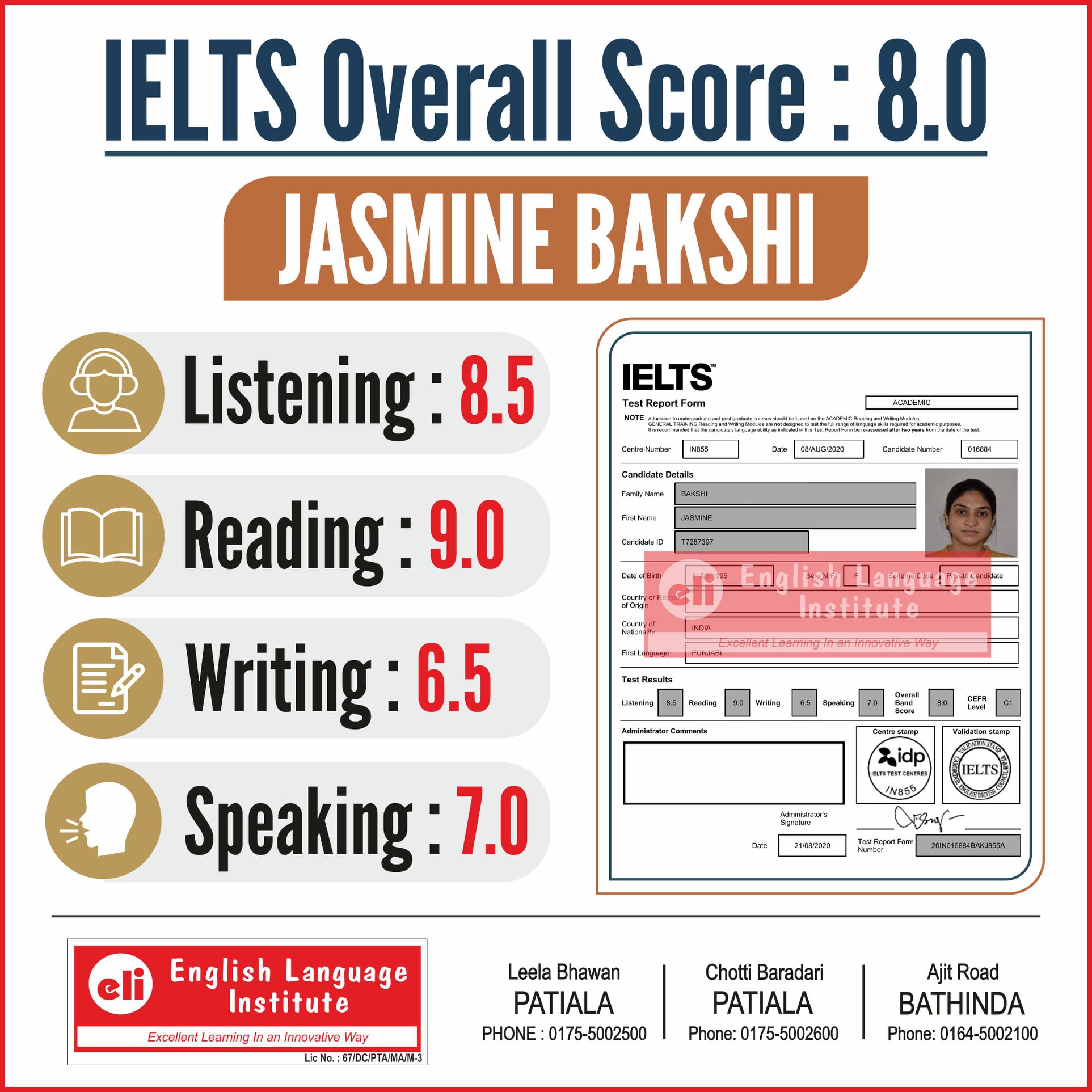 IELTS PTE RESULTS