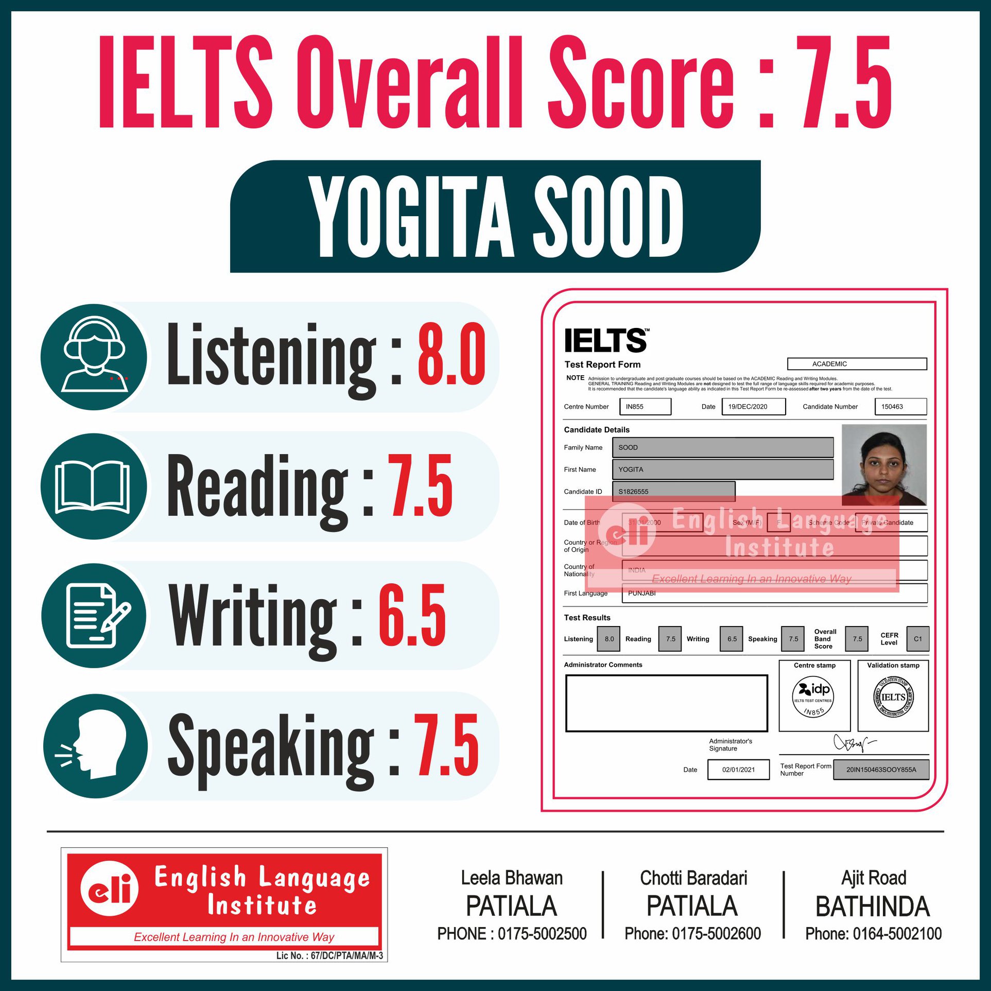 IELTS PTE RESULTS