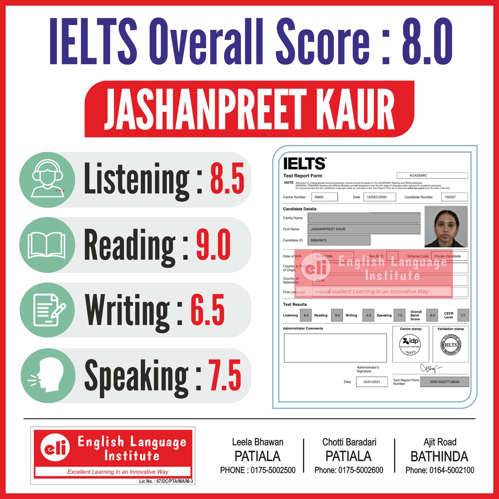 IELTS PTE RESULTS